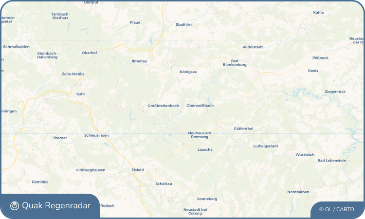 Quak Regenradar-Widget Meuselbach-Schwarzmühle