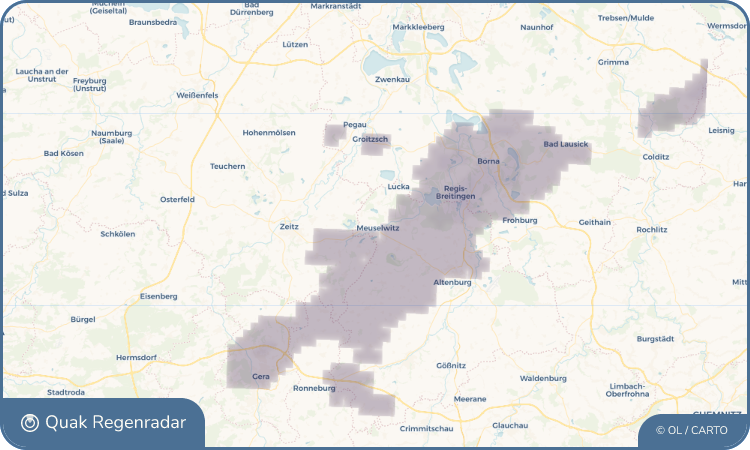 Quak Regenradar-Widget Meuselwitz