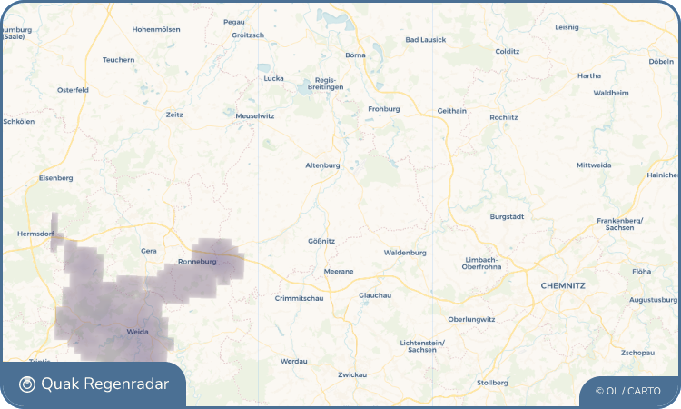 Quak Regenradar-Widget Mockzig
