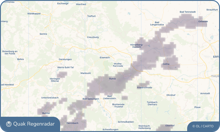 Quak Regenradar-Widget Mosbach