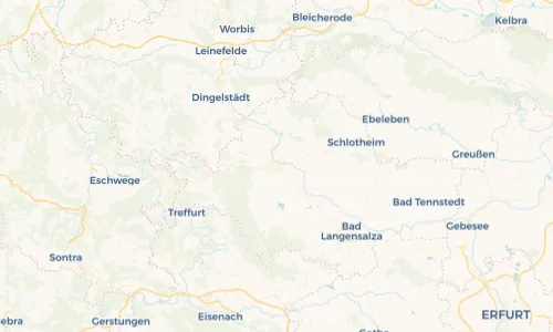 Regenradar Vorschaubild - Aktuelle Niederschläge in Mühlhausen/Thüringen und Umgebung