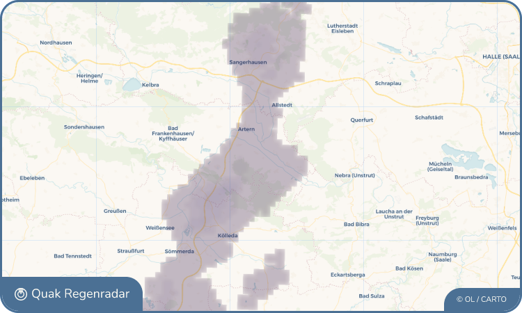 Quak Regenradar-Widget Nausitz