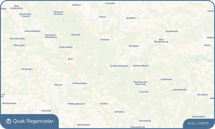 Quak Regenradar-Widget Neustadt am Rennsteig