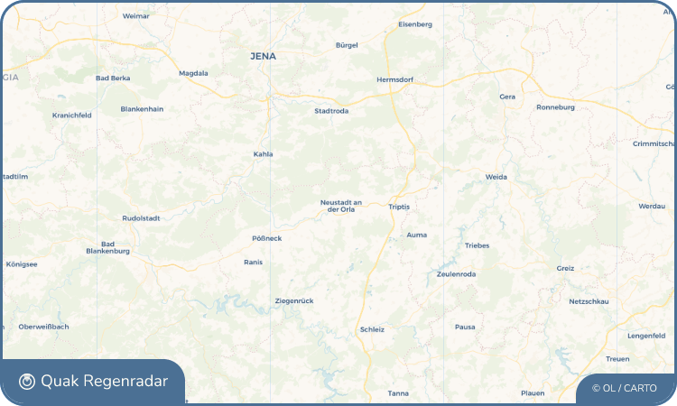 Quak Regenradar-Widget Neustadt an der Orla