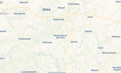 Regenradar Vorschaubild - Aktuelle Niederschläge in Neustadt an der Orla und Umgebung