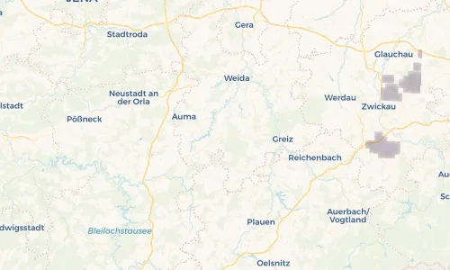 Regenradar Vorschaubild - Aktuelle Niederschläge in Niederböhmersdorf und Umgebung