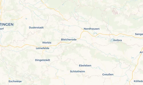 Regenradar Vorschaubild - Aktuelle Niederschläge in Niedergebra und Umgebung