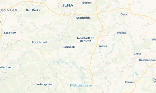 Regenradar Vorschaubild - Aktuelle Niederschläge in Oberoppurg und Umgebung