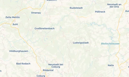 Regenradar Vorschaubild - Aktuelle Niederschläge in Piesau und Umgebung