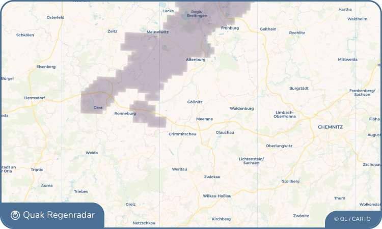 Quak Regenradar-Widget Ponitz