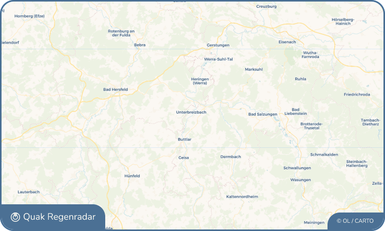 Quak Regenradar-Widget Räsa