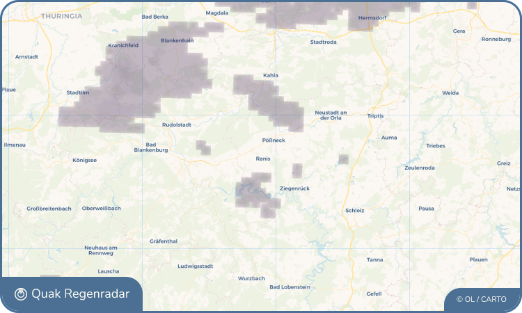 Quak Regenradar-Widget Ranis