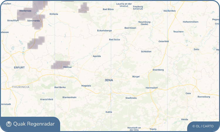 Quak Regenradar-Widget Rödigen