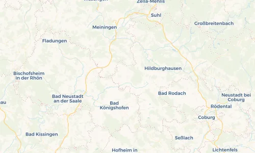 Regenradar Vorschaubild - Aktuelle Niederschläge in Römhild und Umgebung