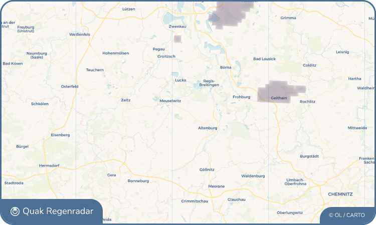Quak Regenradar-Widget Rositz