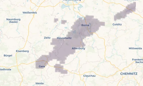 Regenradar Vorschaubild - Aktuelle Niederschläge in Rositz und Umgebung