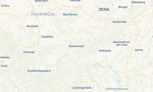 Regenradar Vorschaubild - Aktuelle Niederschläge in Rudolstadt und Umgebung