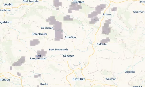 Regenradar Vorschaubild - Aktuelle Niederschläge in Schilfa und Umgebung