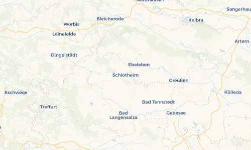 Regenradar Vorschaubild - Aktuelle Niederschläge in Schlotheim und Umgebung