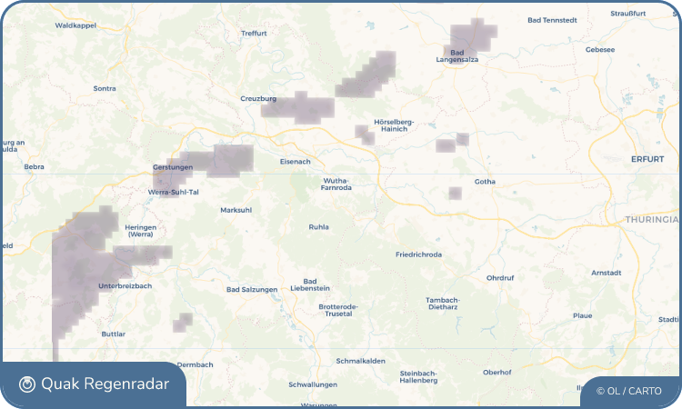 Quak Regenradar-Widget Seebach