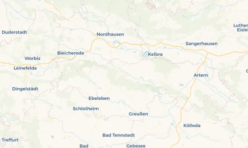 Regenradar Vorschaubild - Aktuelle Niederschläge in Sondershausen und Umgebung