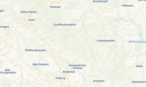 Regenradar Vorschaubild - Aktuelle Niederschläge in Steinheid und Umgebung