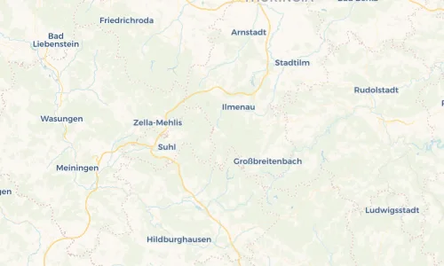 Regenradar Vorschaubild - Aktuelle Niederschläge in Stützerbach und Umgebung