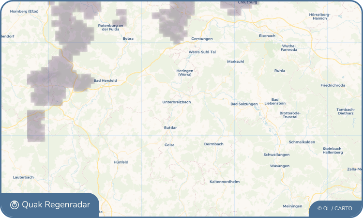 Regenradar-Widget für Sünna