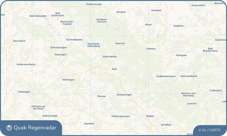 Quak Regenradar-Widget Suhl