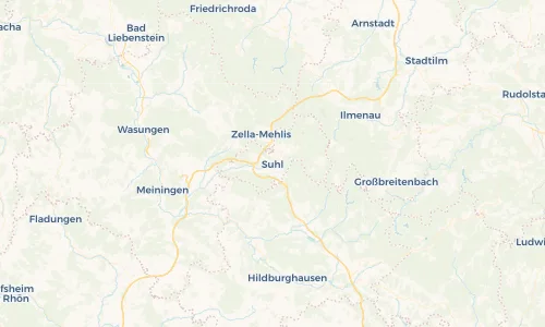 Regenradar Vorschaubild - Aktuelle Niederschläge in Suhl und Umgebung