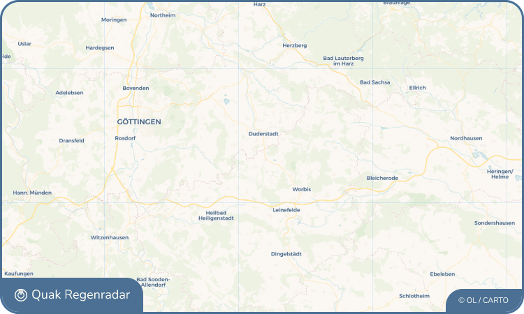 Quak Regenradar-Widget Teistungen