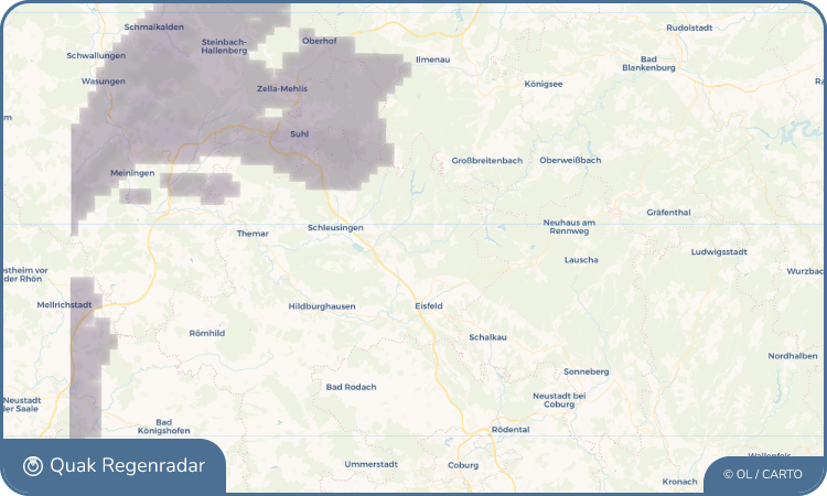 Quak Regenradar-Widget Tellerhammer