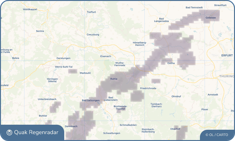 Quak Regenradar-Widget Thal