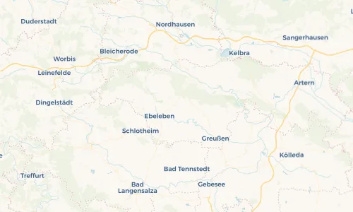 Regenradar Vorschaubild - Aktuelle Niederschläge in Thalebra und Umgebung