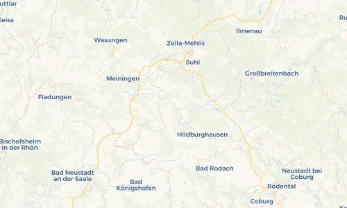 Regenradar Vorschaubild - Aktuelle Niederschläge in Themar und Umgebung