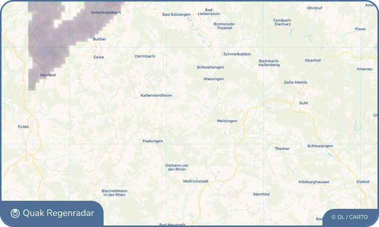 Quak Regenradar-Widget Träbes