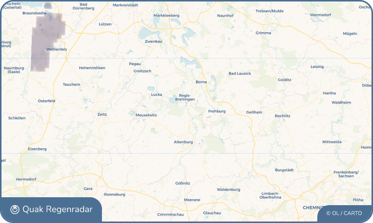 Quak Regenradar-Widget Treben