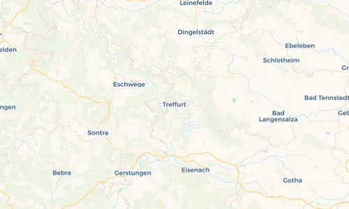 Regenradar Vorschaubild - Aktuelle Niederschläge in Treffurt und Umgebung