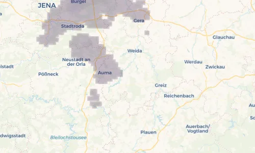 Regenradar Vorschaubild - Aktuelle Niederschläge in Triebes und Umgebung