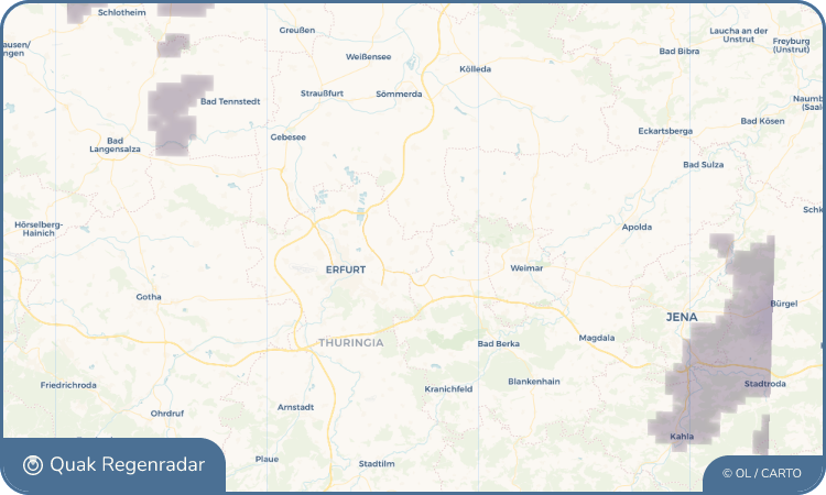 Quak Regenradar-Widget Vieselbach