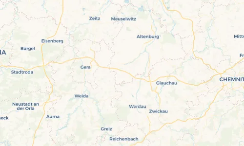 Regenradar Vorschaubild - Aktuelle Niederschläge in Vollmershain und Umgebung