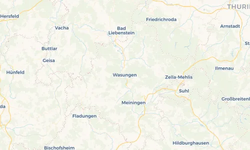 Regenradar Vorschaubild - Aktuelle Niederschläge in Wasungen und Umgebung