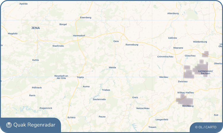 Quak Regenradar-Widget Weida