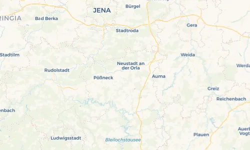 Regenradar Vorschaubild - Aktuelle Niederschläge in Weira und Umgebung
