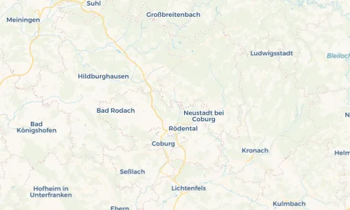 Regenradar Vorschaubild - Aktuelle Niederschläge in Weißenbrunn vorm Wald und Umgebung