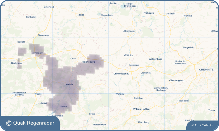 Quak Regenradar-Widget Wettelswalde