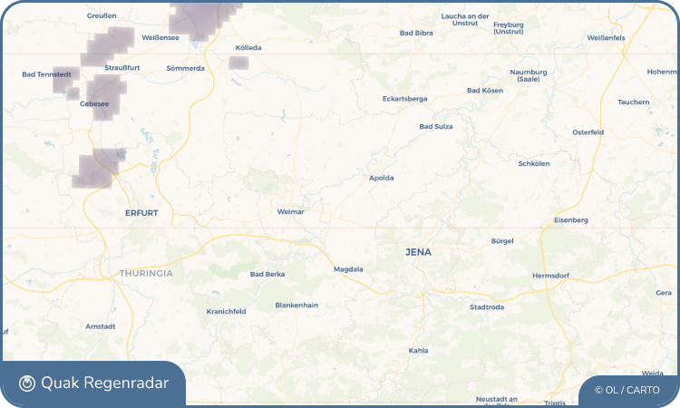 Quak Regenradar-Widget Wiegendorf