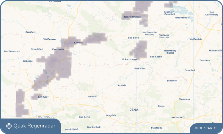 Regenradar-Widget für Willerstedt