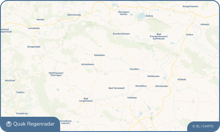 Regenradar-Widget für Wolferschwenda