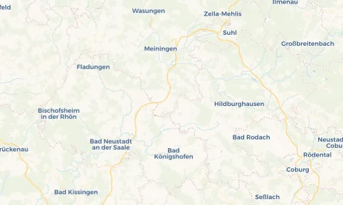 Regenradar Vorschaubild - Aktuelle Niederschläge in Wolfmannshausen und Umgebung
